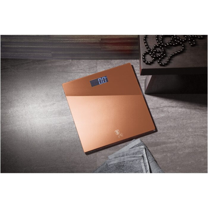 Berlinger Metallic Rose Gold Digital Bathroom Scale