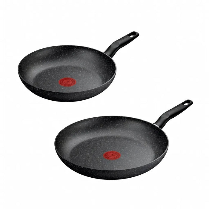 Tefal Essential Dark Frypan Set 2 Pcs (frypan 24/28 Cm)