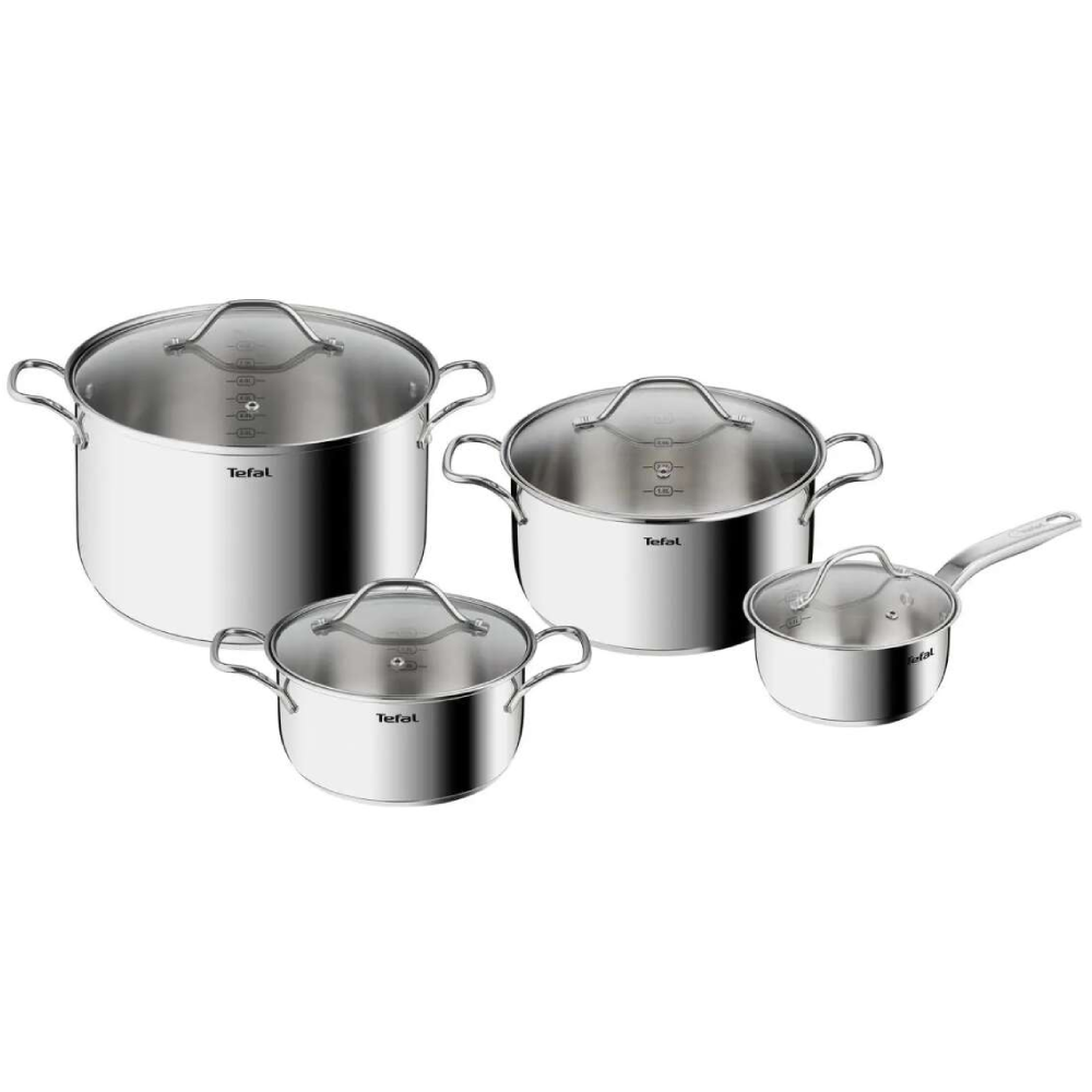 Tefal Intuition G6 SS - Set 8 Pces (saucepan 16+lid, Stewpot 20/24+lid, Marmite 28+lid)