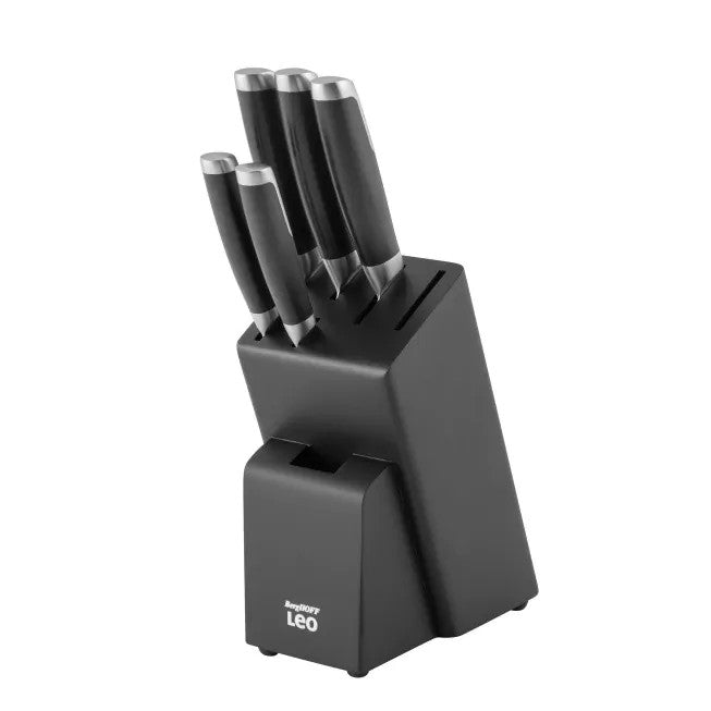 BERGHOFF 6-Piece Knife Block Set Graphite