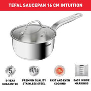 Tefal Intuition G6 Saucepan 16 Cm + Lid (1.3L)